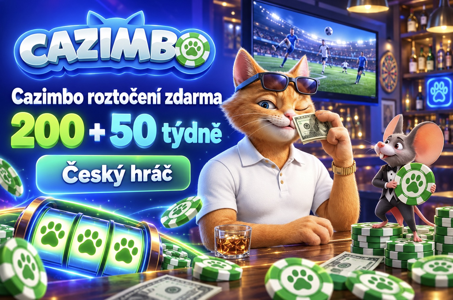 Cazimbo casino roztočení zdarma (2026)